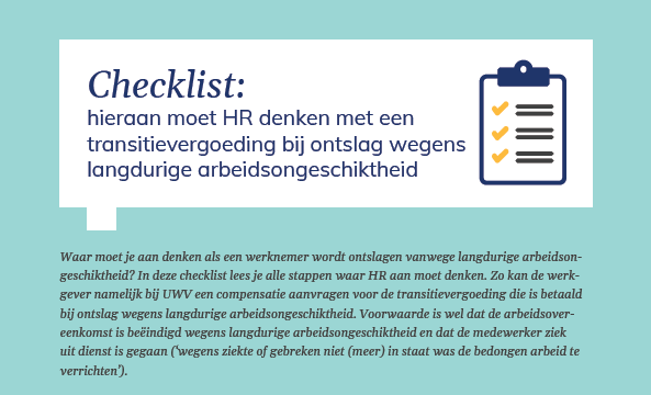 checklist transitievergoeding